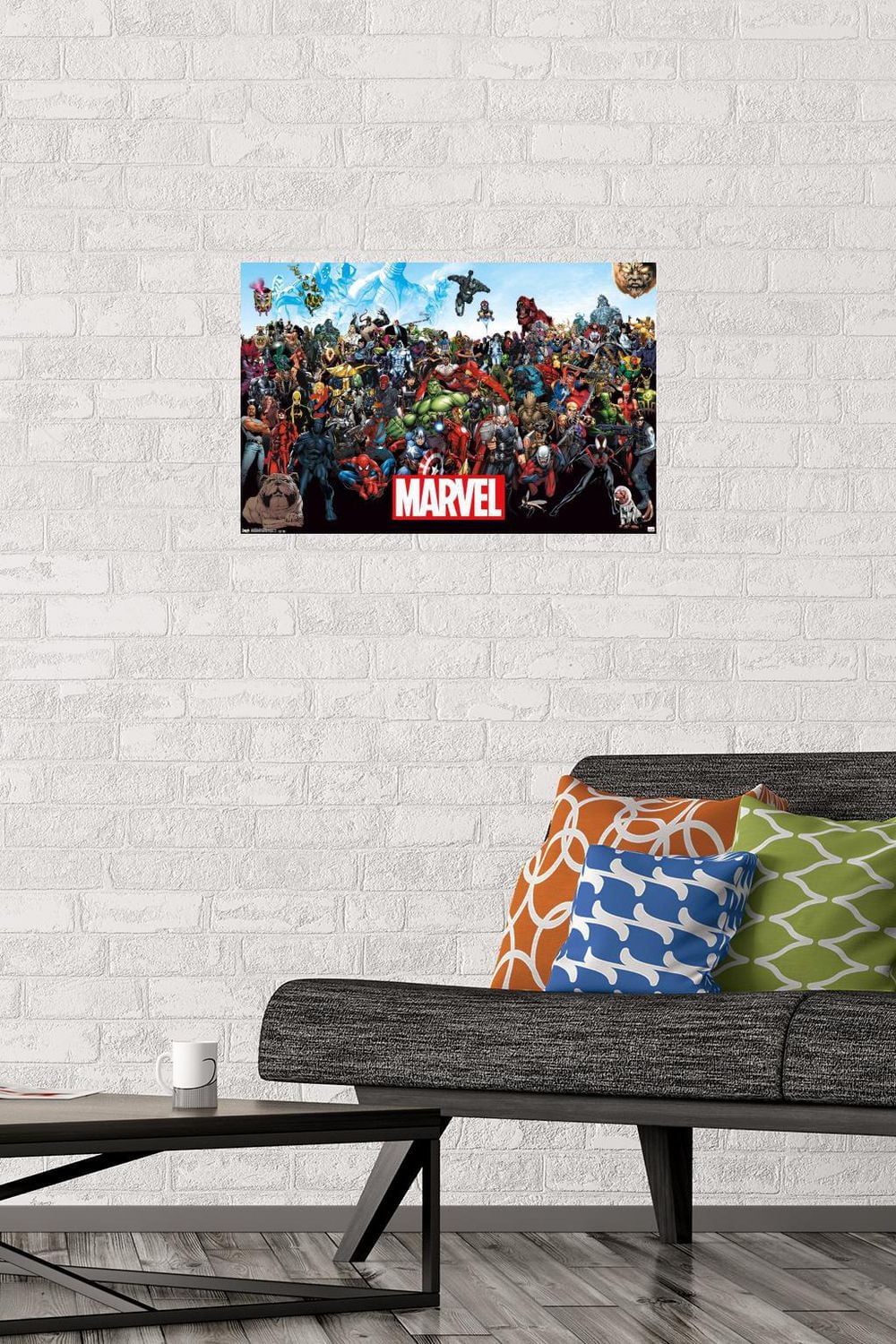 Marvel Comics - The Marvel Lineup 14.725" x 22.375" Wall Poster with Poster Mounts, by Trends International