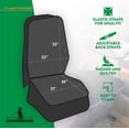 thumbnail image 2 of Plush Paws Luxury Velvet Waterproof Nonslip Scratchproof Bucket Car Seat Cover for Cars & SUVs Regular London Grey, 2 of 6