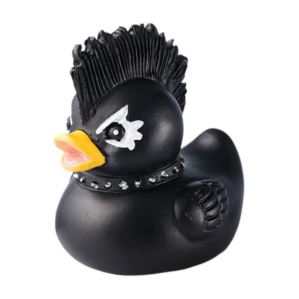 Figura de acción decorativa de PVC con diseño de diablo punk y pato de piedra, ideal para mesa, coche, interior, salpicadero de camión, escritorio, colección, regalo.