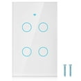thumbnail image 2 of Smart Switch, Smart Light Switch, WiFi Smart Wall Light Switch, Single Circle WiFi Touch Screen Switch for Alexa 4 Way US, 2 of 7