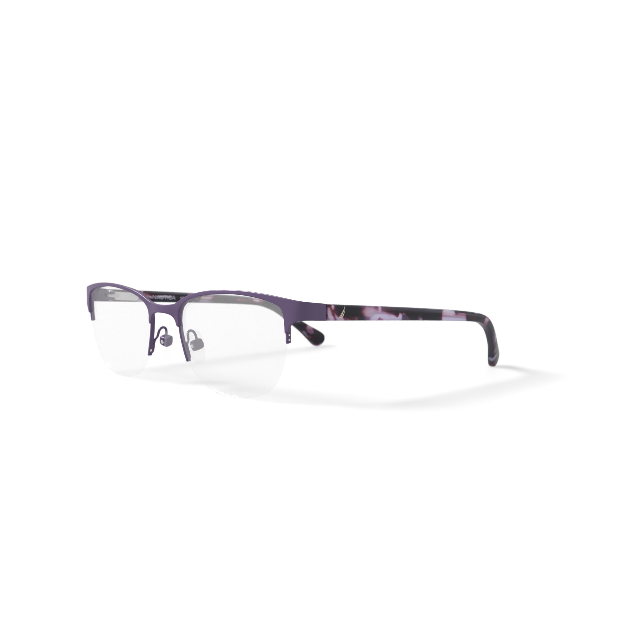 Nautica Youth NGO101 Prescription Eyeglasses with Case, Purple Crystal