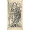 thumbnail image 2 of Sir Edward Coley Burne-Jones 12x18 Black Ornate Wood Framed Double Matted Museum Art Print Titled - The Month of March (ca. 1866), 2 of 5