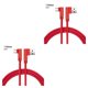 thumbnail image 4 of Tholdsy Cable de carga rápida Reemplazo del cable de datos de doble codo para la interfaz micro USB del teléfono móvil Android, rojo, 1 m Type2 NO2, 4 of 6