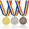 thumbnail image 1 of Medallas de premio para ganadores de 3 estilos Medallas de aleación con cinta Medallas de 1.er, 2.º y 3.er lugar Medallas de premio de metal Medallas de premio de oro, plata y bronce, 1 of 6