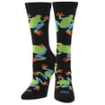 thumbnail image 2 of Cool Socks Tree Frogs Fun Print Novelty Crew Socks for Women, Size 5-10, 2 of 6