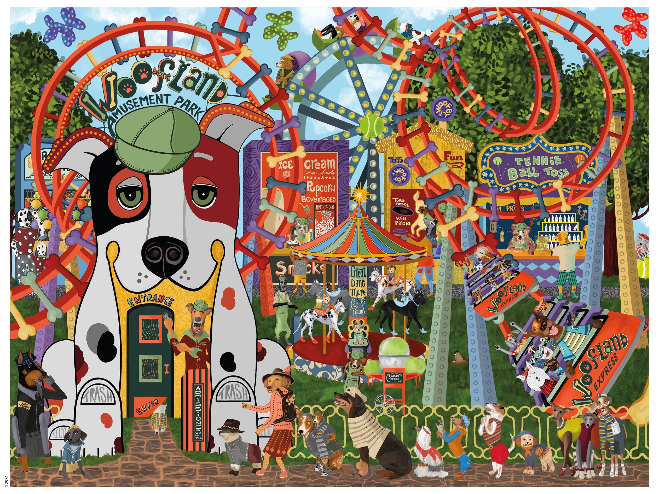 アミューズメントメダル.約24.8Kg（箱込み）統一絵柄.1枚5g Ceaco Amusement Bark Disney 300 Piece Jigsaw Puzzle - Walmart.com