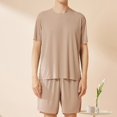 thumbnail image 2 of ZVNAΖH Mens Pajamas Set, Oversized Mens Lounge Set Sleepwear Homewear, Super Soft Comfty, 2 of 3