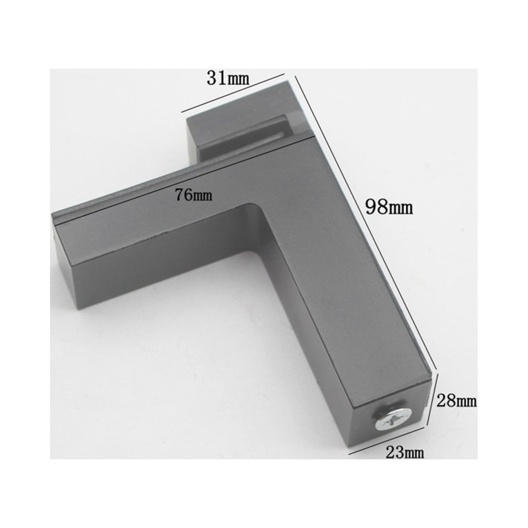 4 Pcs Adjustable Wood/Glass Shelf Bracket Wall Mount Heavy Duty Floating Brackets for 3-28mm Thick Shelves,Black