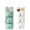 thumbnail image 1 of Washable Organizer Bag for Over Doors, Linen Cotton Material, Multi-purpose Use, 1 of 7