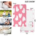 thumbnail image 3 of SKYSONIC White Fluffy Heart Ultra Soft 2 PCS Towel Set, Highly Absorbent Hand Towels, 16"x28" Cotton Towels for Bathroom Hotel Gym Travel, Ideal for Daily Use, 3 of 7