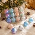 thumbnail image 5 of WWG Christmas Ball Ornaments, Plastic Christmas Tree Decorations, Hanging Holiday Ornament Set with Caps and Rope, Easy to Hang, Lightweight, for Indoor Christmas Tree, Home Decor, 5 of 9