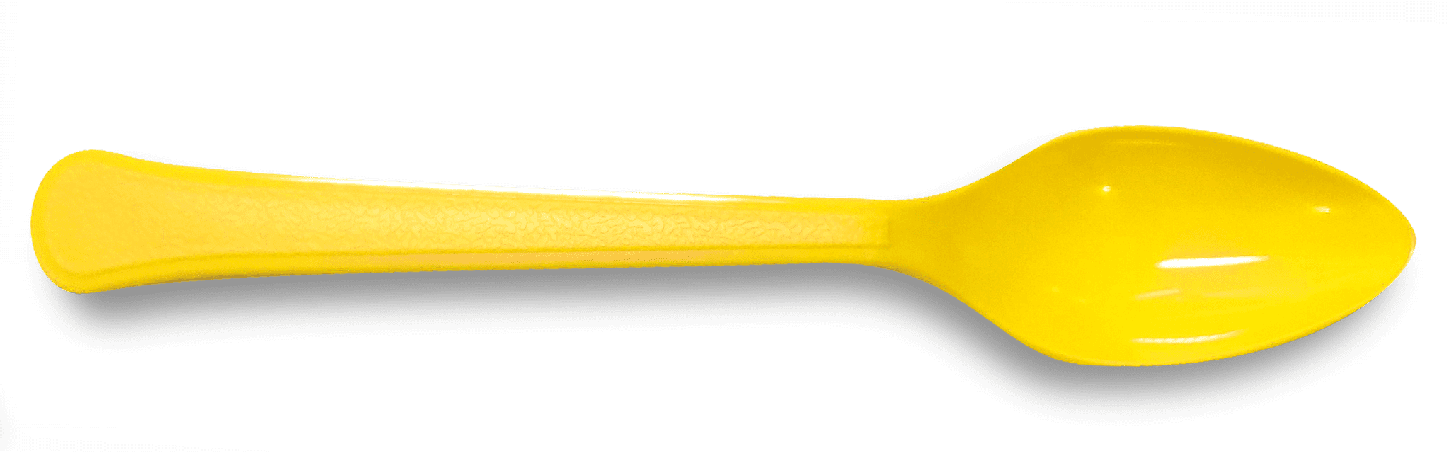 Miibox FPSPONPP4GYLW100 4G Heavy Duty PP Plastic Dessert Spoon Yellow