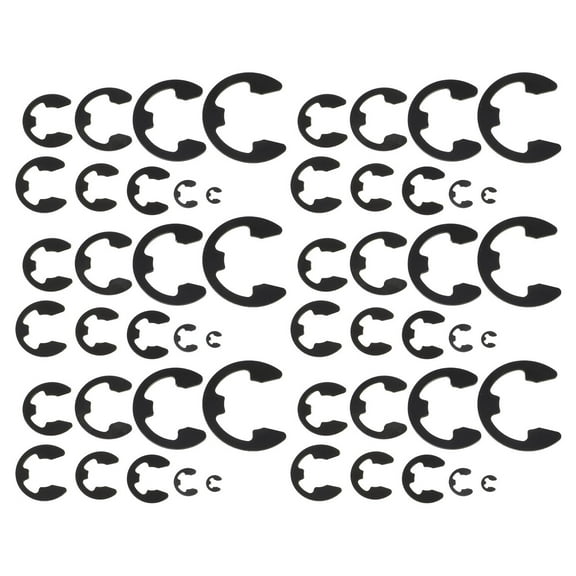 LABSERRON 300Pcs External C-Clips for Various Securing Tasks 1.53X1.30X0.04in