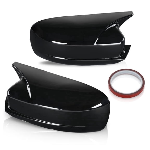 CROSSDESIGN Side Mirror Covers Shell Cap Black Fit for Dodge Charger SRT 2015-2023