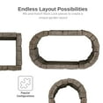 thumbnail image 4 of RTS Home Accents Rock Lock Raised Garden Bed End Rock Pack (3x End Rocks and 1x 18-inch Spike), 4 of 7