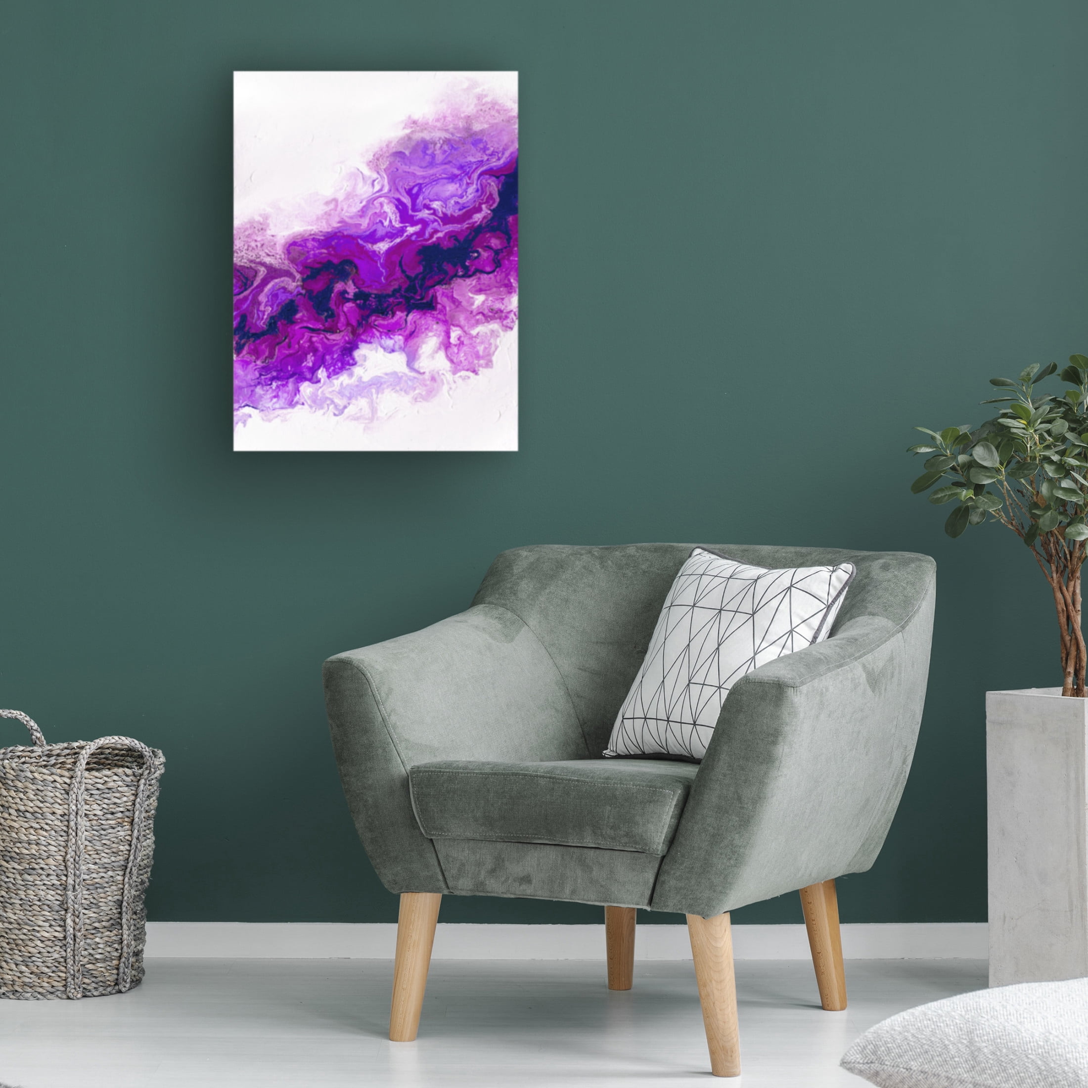 Trademark Fine Art Alyson Storms  Rainbow Smoke 2 Canvas Wall Art