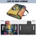 thumbnail image 5 of COEQINE 2-Seater Golf Cart Seat Towel Blanket with Portable Fold Design and Handle, 51.2"x30.3" Universal Fit, Quilted Seat Cover, 4 Pockets, Machine Washable, Tropical Parrot Flower, 5 of 8