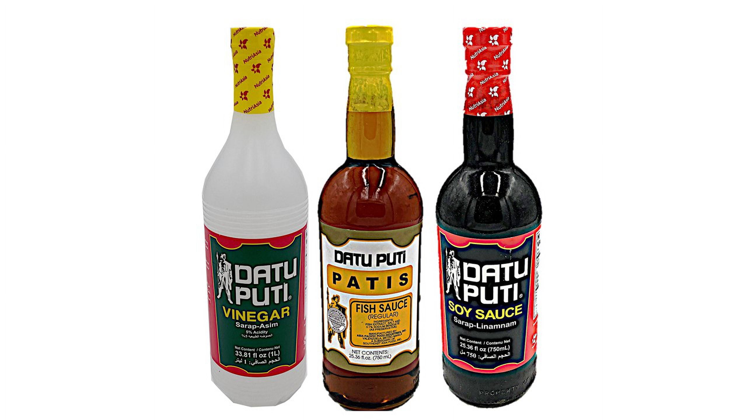 Datu Puti Vinegar, Soy Sauce, & Fish Sauce (Patis) Value Pack