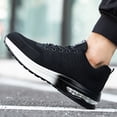 thumbnail image 4 of Zapatos de trabajo unisex Zapatos deportivas transpirables con punta de acero (42 Black White) DQrwqpou Tenis De Mujer Tenis De Hombre, 4 of 5