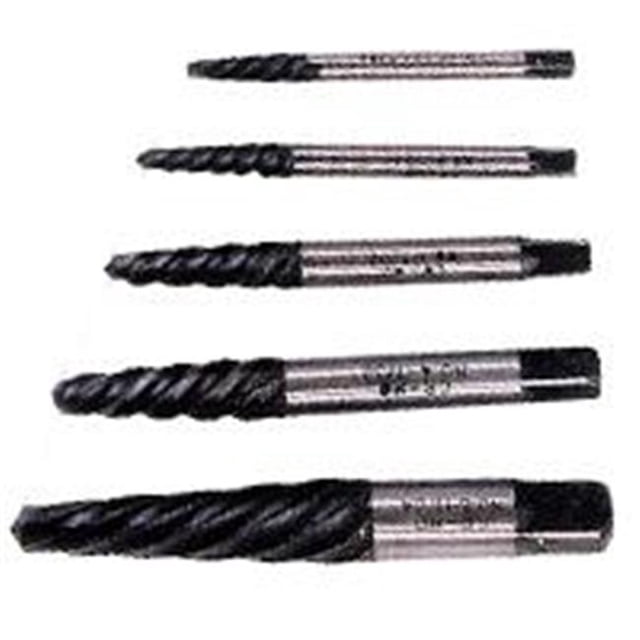K Tool International 5 Piece Spiral Extractor Set