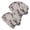 Fireman and Dalmatian Grey Pattern, variant on Fireman and Hose Orange Pattern 2 Pack Slouchy Beanie Hat, Warm Winter Skull Cap with Stretchy Fabric & Soft Texture, Stretchy Polyester Gifts for Unisex Men Women