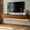 69" Dark Wood, variant on HIUU 69" Dark Wood TV Stand with 16 Color LEDs,Modern Wood TV Stand with Storage,Rustic Floating Wall Mounted TV Stand for 55 60 65 Inch TV for Living Room
