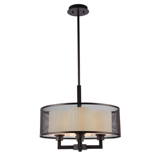 Chloe Lighting CH2S034RB19-UP4 19 in. Martha Transitional 4 Light Ceiling Pendant, Rubbed Bronze