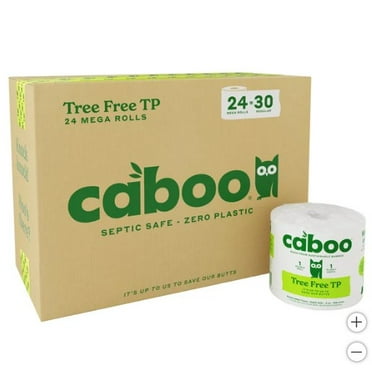Caboo Bamboo Bath Tissue, 2-Ply, 400 Sheets, 24 Rolls