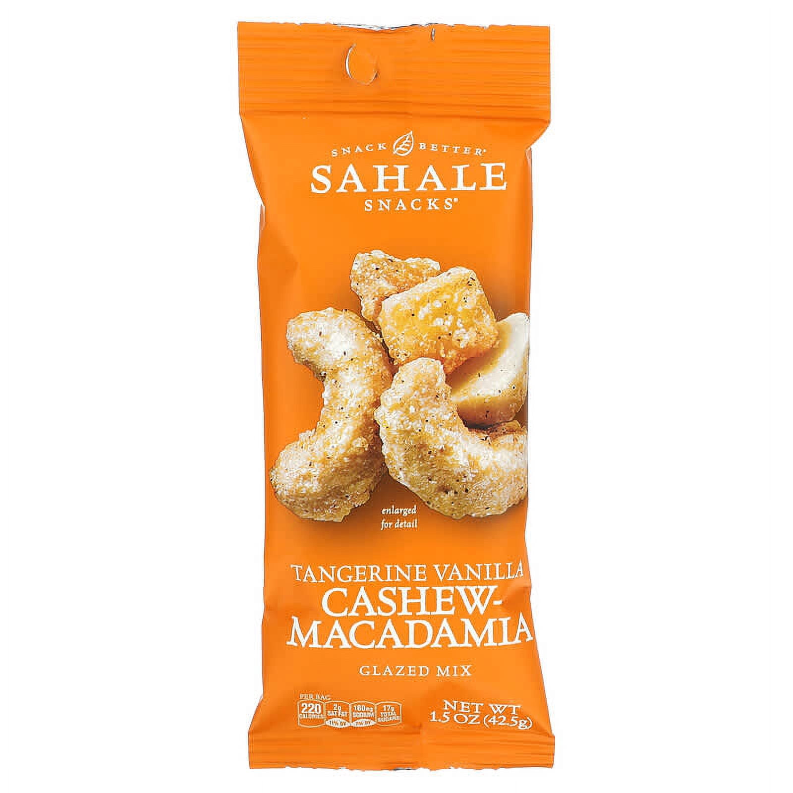 Sahale Snacks Glazed Mix Tangerine Vanilla Cashew-Macadamia 1.5 oz 9 Packs Pack of 2