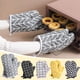 thumbnail image 1 of Pack de 2 guantes resistentes al calor | Manoplas gruesas de algodón aislante para cocina 26x13cm | Antideslizante, protección de doble capa, diseño colorido colgante, guante resistente para, 1 of 1