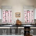 thumbnail image 4 of Kitchen Curtains 36 Inch Short - 3 Panel Set Strawberry Print, Rod Pocket Window Curtains 100% Polyester, Cute Fruit Valance for Farmhouse, Cafe, Living Room, Bedroom, Easy Wash, 4 of 6