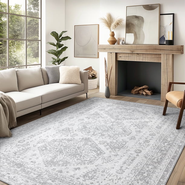 Mc Rugs KUETH 8'x10' Area Rugs for Living Room, Ultra Thin Indoor Machine ...