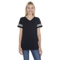 thumbnail image 2 of LAT Women's Football V-Neck Fine Jersey Tee, 2 of 8