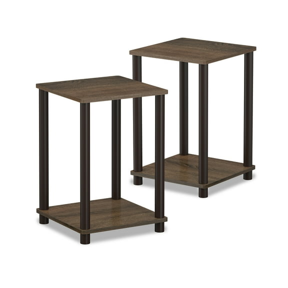 Furinno Turn-N-Tube Haydn End Table, Set of 2