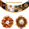 thumbnail image 5 of Fall Wreaths for Front Door Outside, 17 Inch Autumn Wreath with Pumpkins Pinecone Flowers Maple Leaf, Fall Outdoor Wreath for Harvest Thanksgiving Halloween Decorations Home Decor, 5 of 6