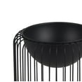 thumbnail image 2 of Edith 11 Inch Modern Shallow Planter with Small Wire Drum Body, Matte Black, 2 of 3