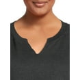 thumbnail image 2 of Terra & Sky Women's Plus Size French Terry Sweatshirt, 2 of 5
