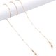 thumbnail image 1 of de cadena de anteojos de metal Cordón Gafas Soporte antideslizante Cuerda Correa para el cuello Cordón Retenedor de gafas Gafas de terre de moda - añadir 5 añadir 5 perlas Yinane Cadena de gafas, 1 of 4