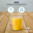 thumbnail image 3 of Hakoware Disposable 8 oz Premium Ultra Clear Plastic Cups for Cold Drinks 200 Count, 3 of 7