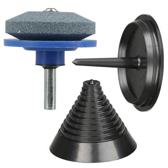 Lawn Mower Blade Balancer and Edger Set for Garden Tools