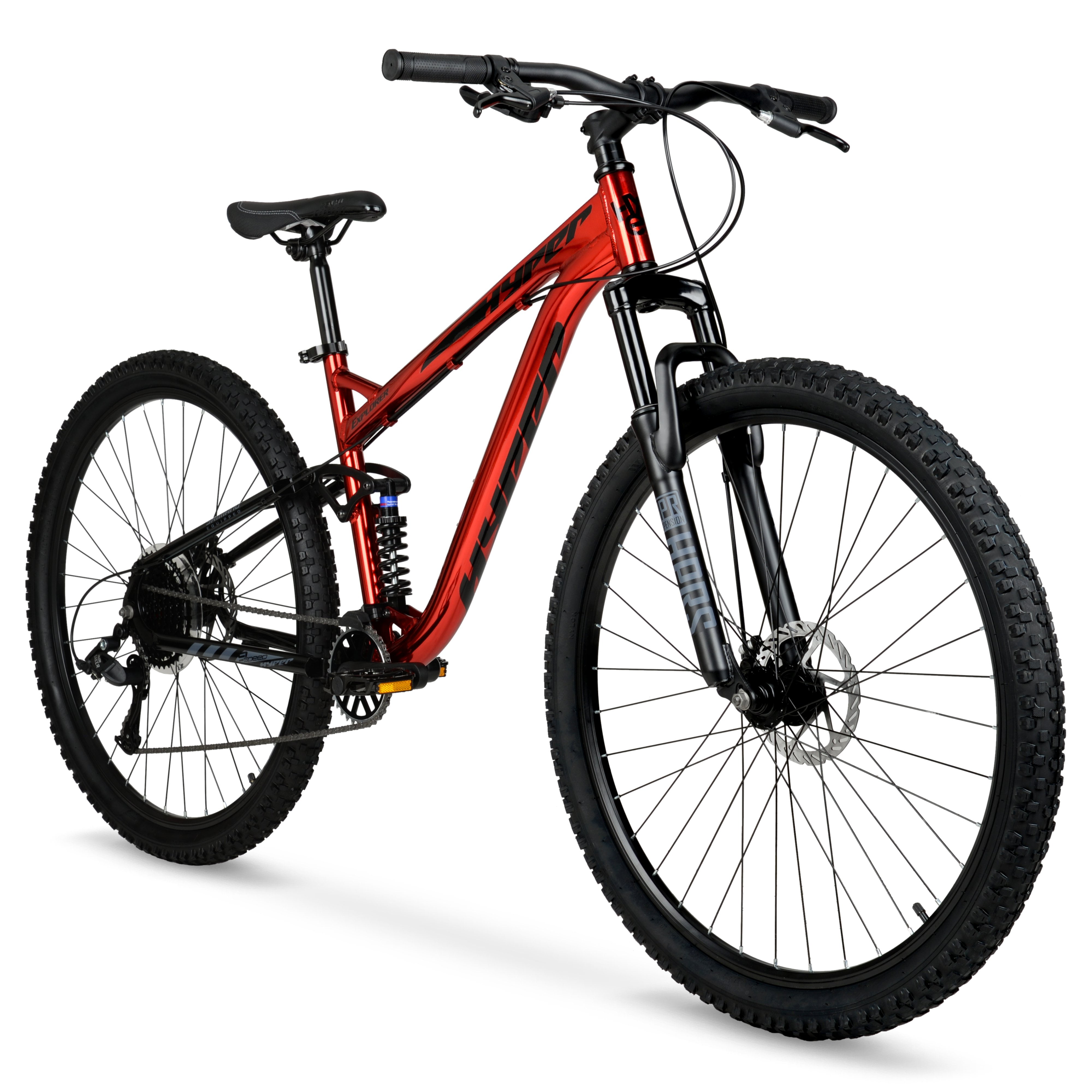 montaje jueves Siete Hyper Bicycle Men's 29 In. Explorer Dual Suspension Mountain Bike, Red -  Walmart.com