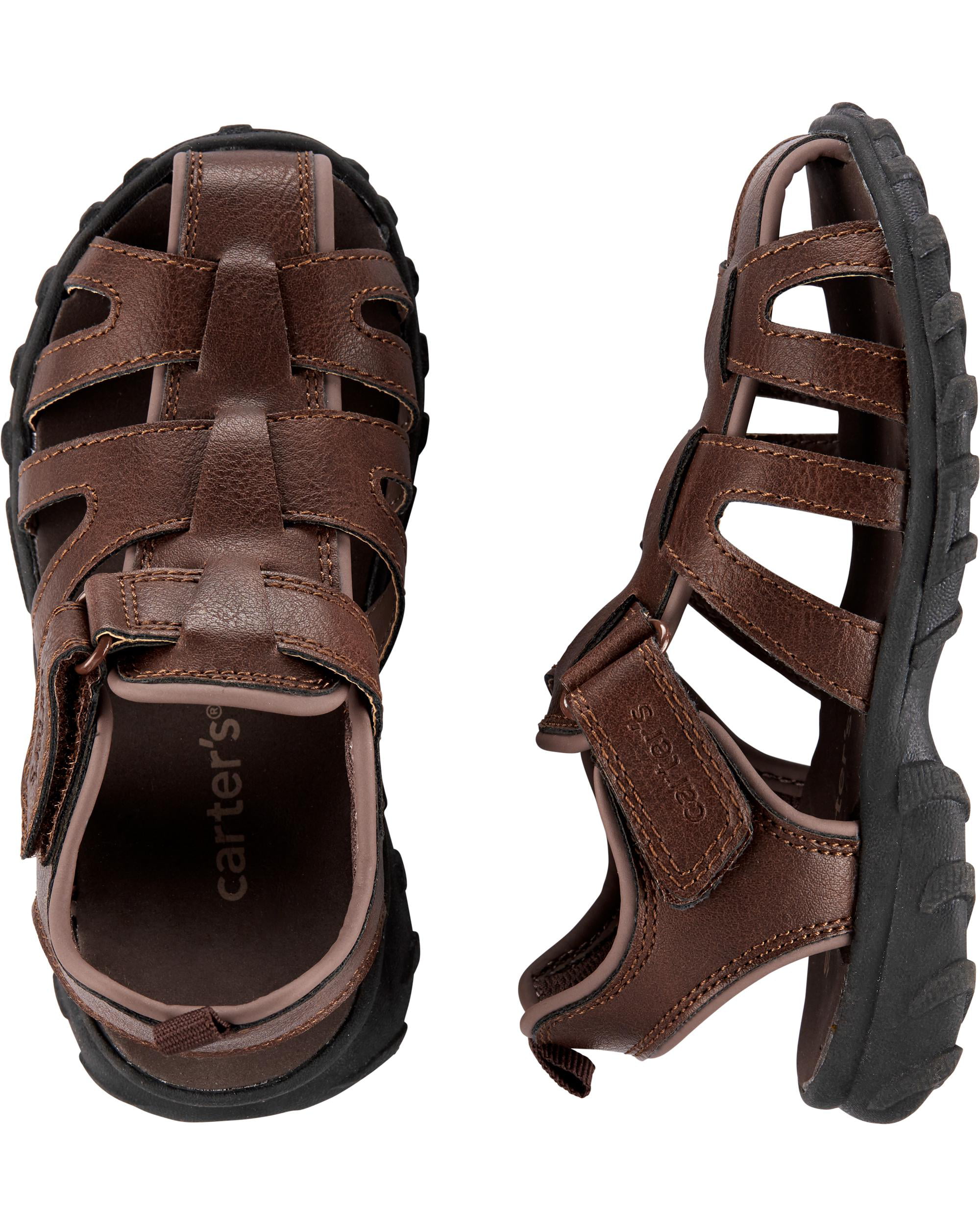 Carter's Toddler Boys Casual Sandals Summer Brown New 