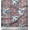 Dark Rose Brown, variant on Soimoi Silk Fabric Floral Damask & Stork Bird Print Sewing Fabric Yard 42 Inch Wide