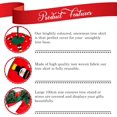 thumbnail image 5 of Falda para árbol de Navidad con diseño de doble cara, tela no tejida con tejido de poliéster suave para uso en interiores y exteriores, 48 pulgadas, color rojo, cierre de lazo especial, multifuncional, 5 of 5