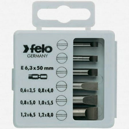 UPC: 4007157314109 | Felo Profi Bit Box 6 Bits x 50 mm – Slotted