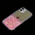 thumbnail image 6 of Luminous Case for iPhone 11, Glow in the Dark Fluorescent Glitter Case for Women Girls, Bling Sparkle Lightweight Slim Shockproof Protective Phone Cover for iPhone 11, Pink, 6 of 6