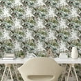 thumbnail image 3 of Ambesonne Nature Peel & Stick Wallpaper for Home, Vintage Botany Composition, 13"x36", Khaki and Fern Green, 3 of 6