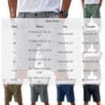 thumbnail image 4 of Wrtxtat Mens Casual Shorts Italian Style Adjustable Waist Front Button down Naples Shorts with Pockets Fashion Summer Beach Business Golf Shorts Navy XXXL, 4 of 8