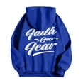 thumbnail image 3 of Faith Over Fear Hoodie for Men Christian Hoodies Graphic Hoodie with Pockets Hooded Sweatshirt Pullover Tops, 3 of 7
