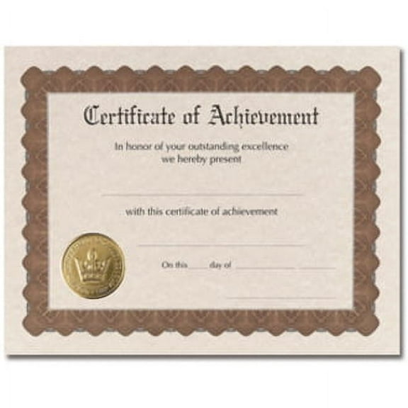 Masterpiece Certificate of Achievement